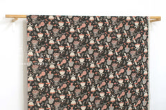 Japanese Fabric Kokka Sanae Sugimoto Humming Flower - E - 50cm