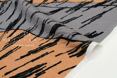 Japanese Fabric Ripple Wave Lawn Canyon - A - 50cm