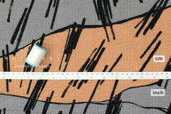 Japanese Fabric Ripple Wave Lawn Canyon - A - 50cm