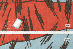 Japanese Fabric Ripple Wave Lawn Canyon - C - 50cm