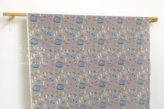 Japanese Fabric Cotton Seersucker Summer Festival Cats - C - 50cm