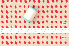 Japanese Fabric Painted - red - 50cm