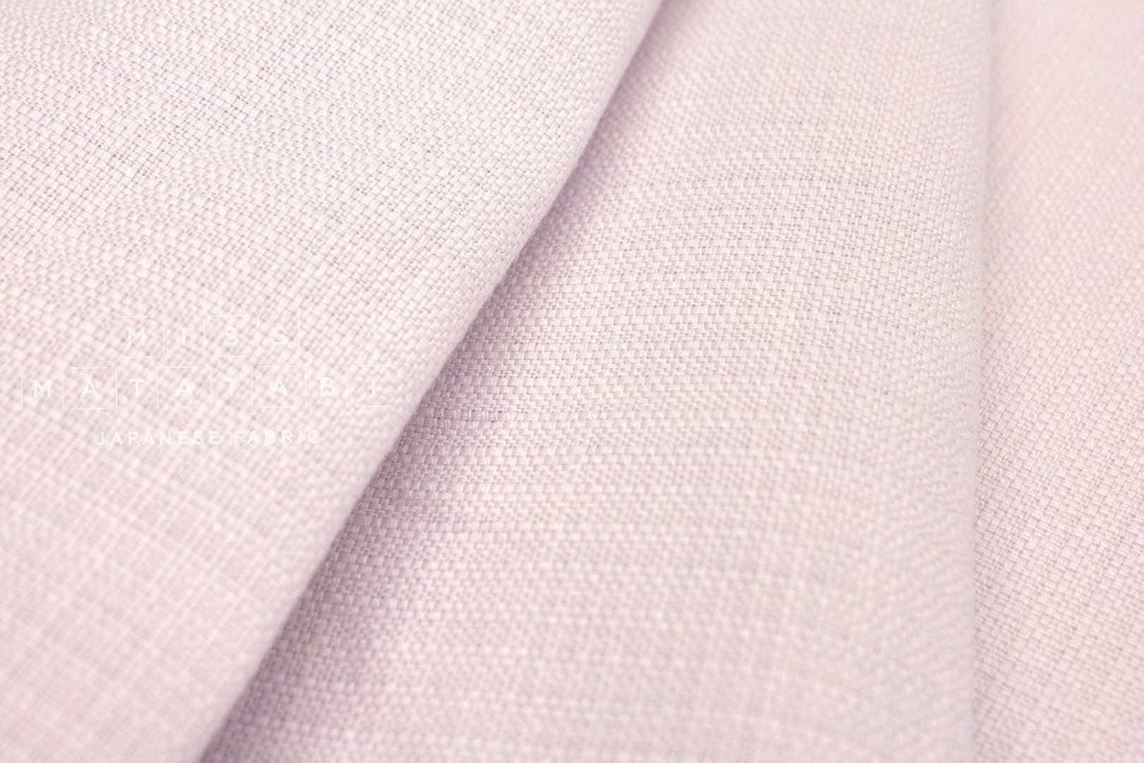 Japanese Fabric Yarn-Dyed Deadstock Cotton - pale lilac - 50cm