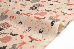 Japanese Fabric Kokka Sanae Sugimoto Humming Flower - B - 50cm