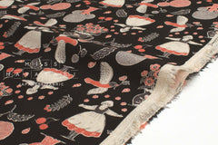 Japanese Fabric Kokka Sanae Sugimoto Humming Flower - E - 50cm