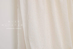 Japanese Fabric Embroidered Eyelet Flowers - 50cm