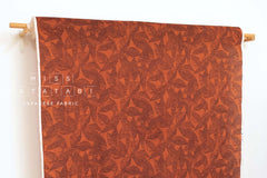 Japanese Fabric Ripple Wave Lawn Leaves - terracotta - 50cm