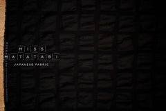 Japanese Fabric Blocks Seersucker Lawn - black - 50cm