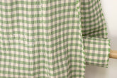 Japanese Fabric Shokunin Collection Yarn-Dyed Check - green - 50cm