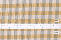 Japanese Fabric Shokunin Collection Yarn-Dyed Check - butter - 50cm