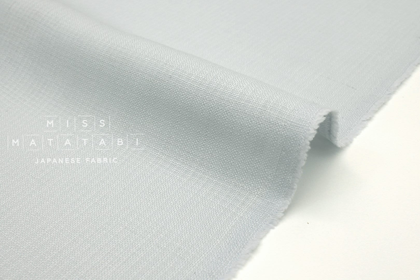 Japanese Fabric Yarn-Dyed Deadstock Cotton - pale grey - 50cm