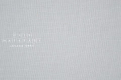 Japanese Fabric Yarn-Dyed Deadstock Cotton - pale grey - 50cm