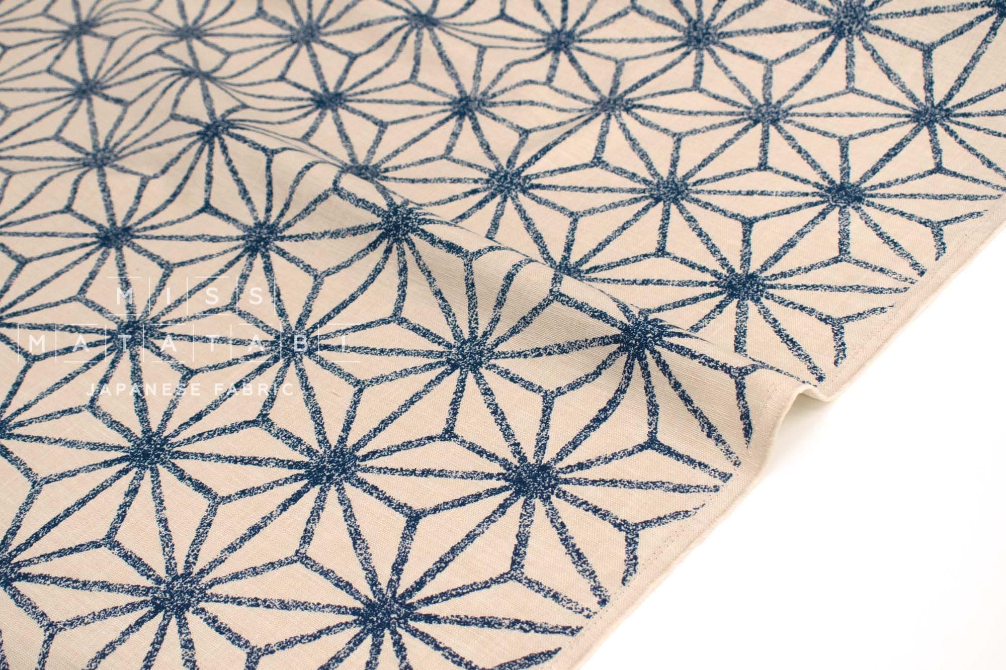 Japanese Fabric Asanohana - 1B - 50cm