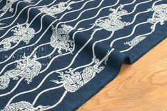 Japanese Fabric Ryu Dragon - 9A - 50cm