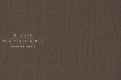 Japanese Fabric Washed Cotton - brown 214 - 50cm