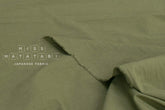 Japanese Fabric Washed Cotton - green 255 - 50cm