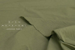 Japanese Fabric Washed Cotton - green 255 - 50cm