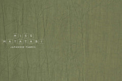 Japanese Fabric Washed Cotton - green 255 - 50cm