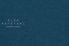 Japanese Fabric Washed Cotton - blue 266 - 50cm