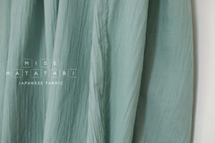 Japanese Fabric Shokunin Collection Yarn-Dyed Sun-Dried Double Gauze - blue - 50cm