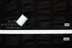 Japanese Fabric Blocks Seersucker Lawn - black - 50cm