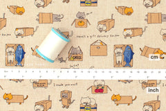 Japanese Fabric Cat Delivery - A - 50cm