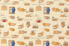 Japanese Fabric Cat Delivery - A - 50cm