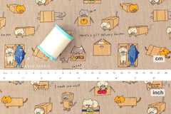 Japanese Fabric Cat Delivery - D - 50cm