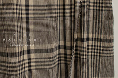 Japanese Fabric Shokunin Collection Yarn-Dyed Check Plaid - black - 50cm