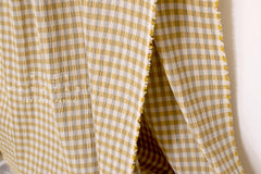 Japanese Fabric Shokunin Collection Yarn-Dyed Check - butter - 50cm