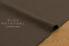 Japanese Fabric Washed Cotton - brown 214 - 50cm