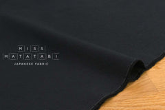 Japanese Fabric Washed Cotton - black 300 - 50cm