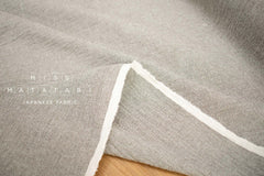 Japanese Fabric Shokunin Collection Yarn-Dyed textured cotton - brown - 50cm