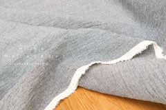 Japanese Fabric Shokunin Collection Yarn-Dyed textured cotton - navy blue - 50cm