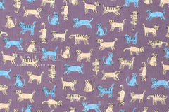 Japanese Fabric Cat Island - E - 50cm