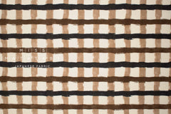 Japanese Fabric Recycled Cotton Canvas Check - E - 50cm