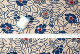 Japanese Fabric Tsubaki Camellia - 7B - 50cm