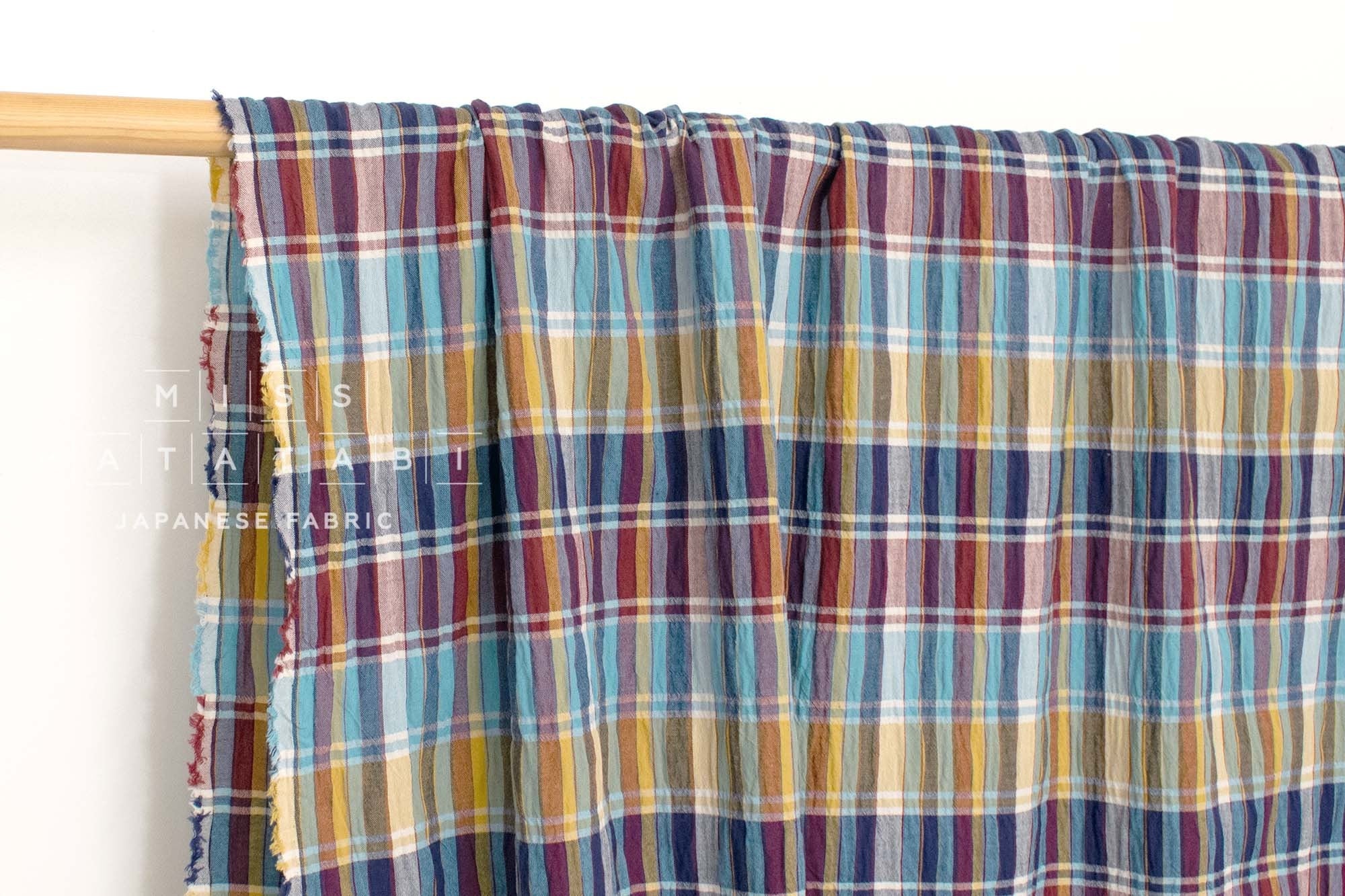Japanese Fabric Shokunin Collection Yarn-Dyed Madras Check - multi - 50cm