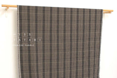Japanese Fabric Shokunin Collection Yarn-Dyed Plaid - black - 50cm