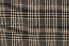 Japanese Fabric Shokunin Collection Yarn-Dyed Plaid - black - 50cm