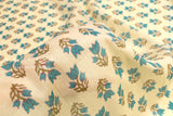 Hand Printed Indian Cotton Voile - A3 - 50cm