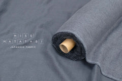 Japanese Fabric Solid Linen Blend Double Gauze - grey - 50cm