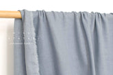 Japanese Fabric Solid Linen Blend Double Gauze - grey blue - 50cm