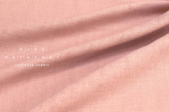 Japanese Fabric Solid Linen Blend Double Gauze - pink - 50cm