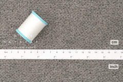 Japanese Fabric Yarn Dyed Woven Jacquard Dots - black, latte - 50cm