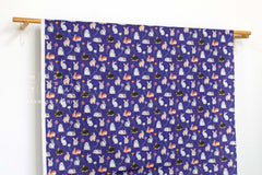 Japanese Fabric Brilliant Bunnies - purple - 50cm