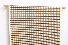 Japanese Fabric Recycled Cotton Canvas Check - E - 50cm