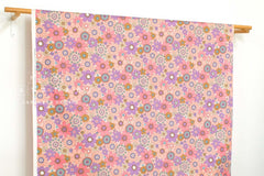 Japanese Fabric Retro Vintage Flowers - C - 50cm