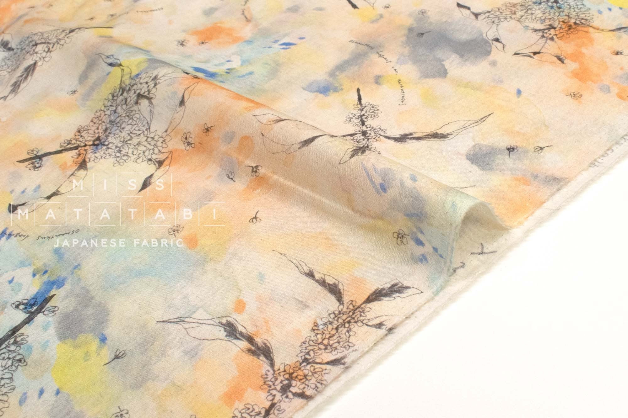 Japanese Fabric Kokka Yui kinmokusei - 50cm