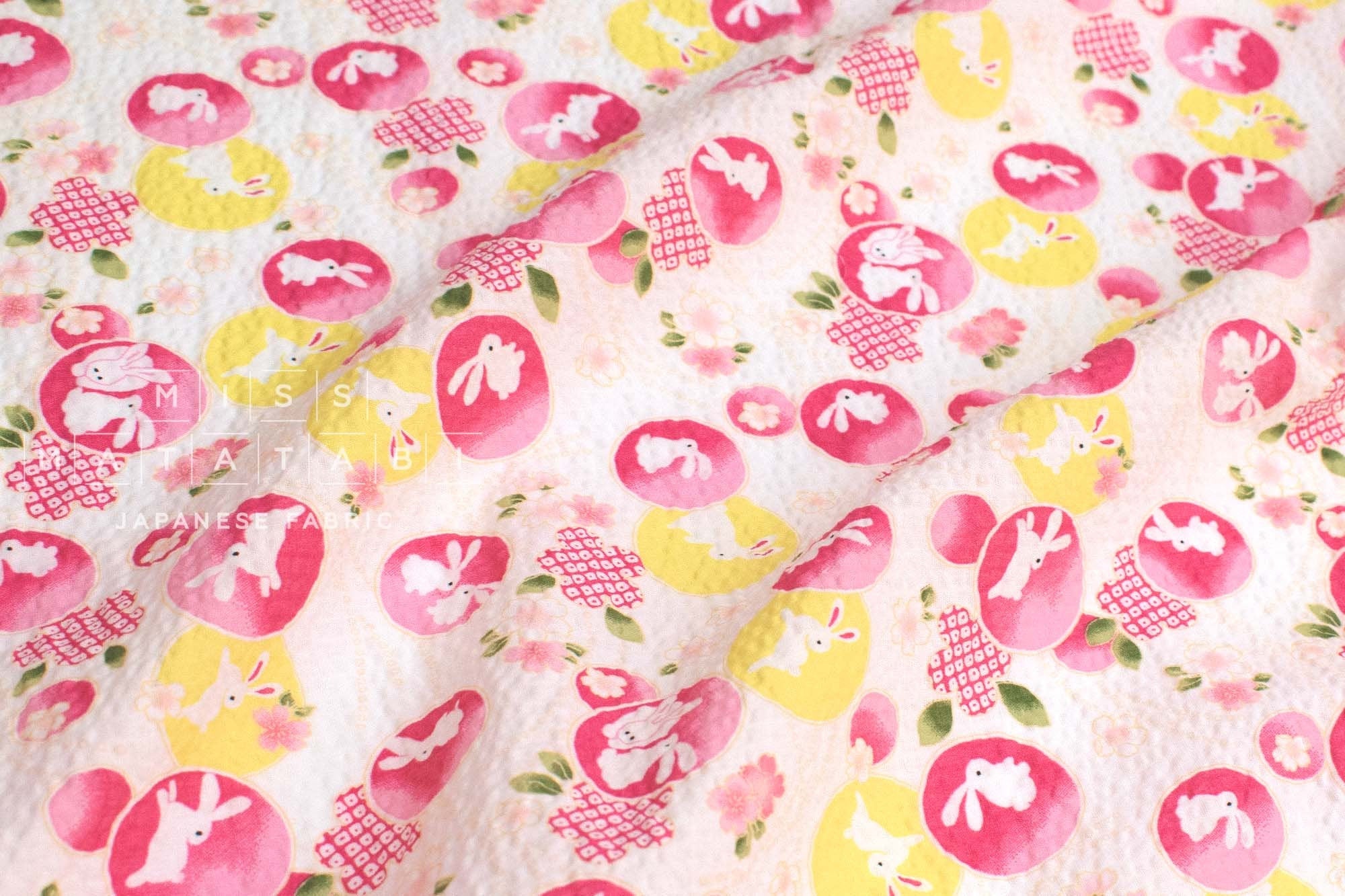 Japanese Fabric Ripple Usagi Bunnies - 50cm
